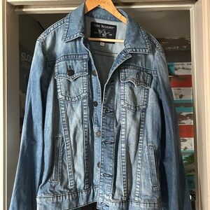 True Religion Men's Classic Blue Denim Jacket